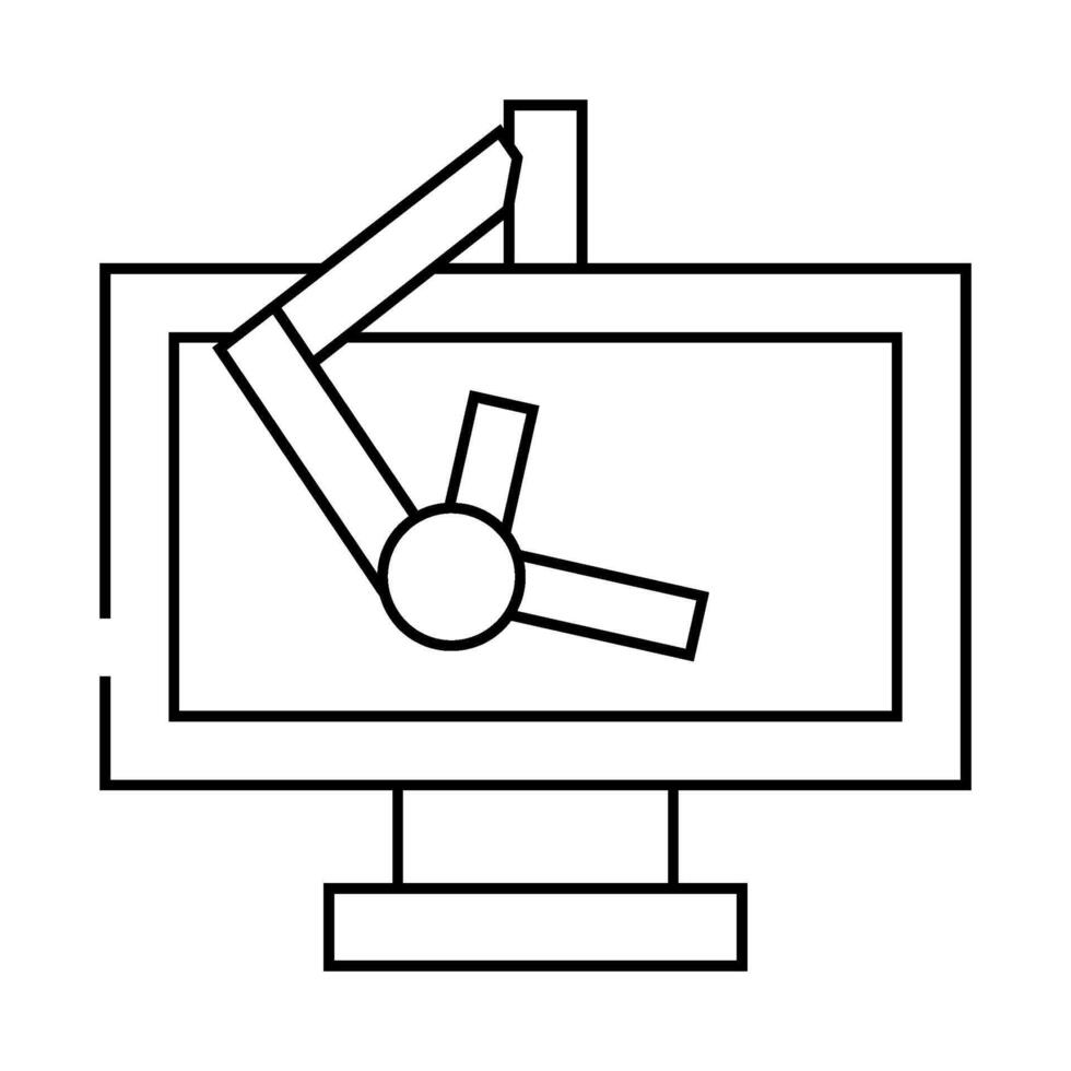 kuhlman architect equipment line icon illustration vector