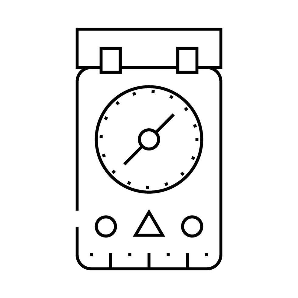 compass tool line icon illustration vector