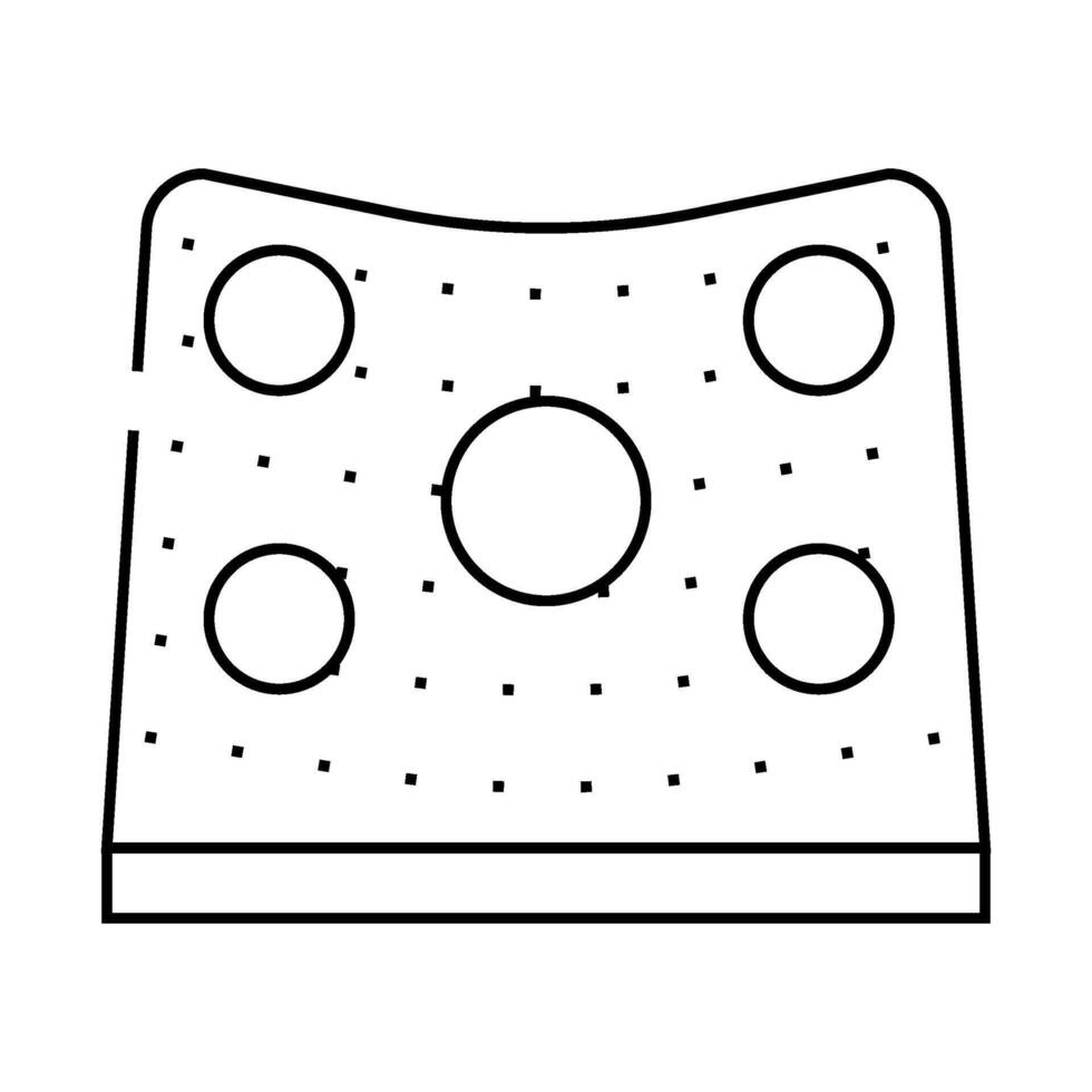 target trainer line icon illustration vector