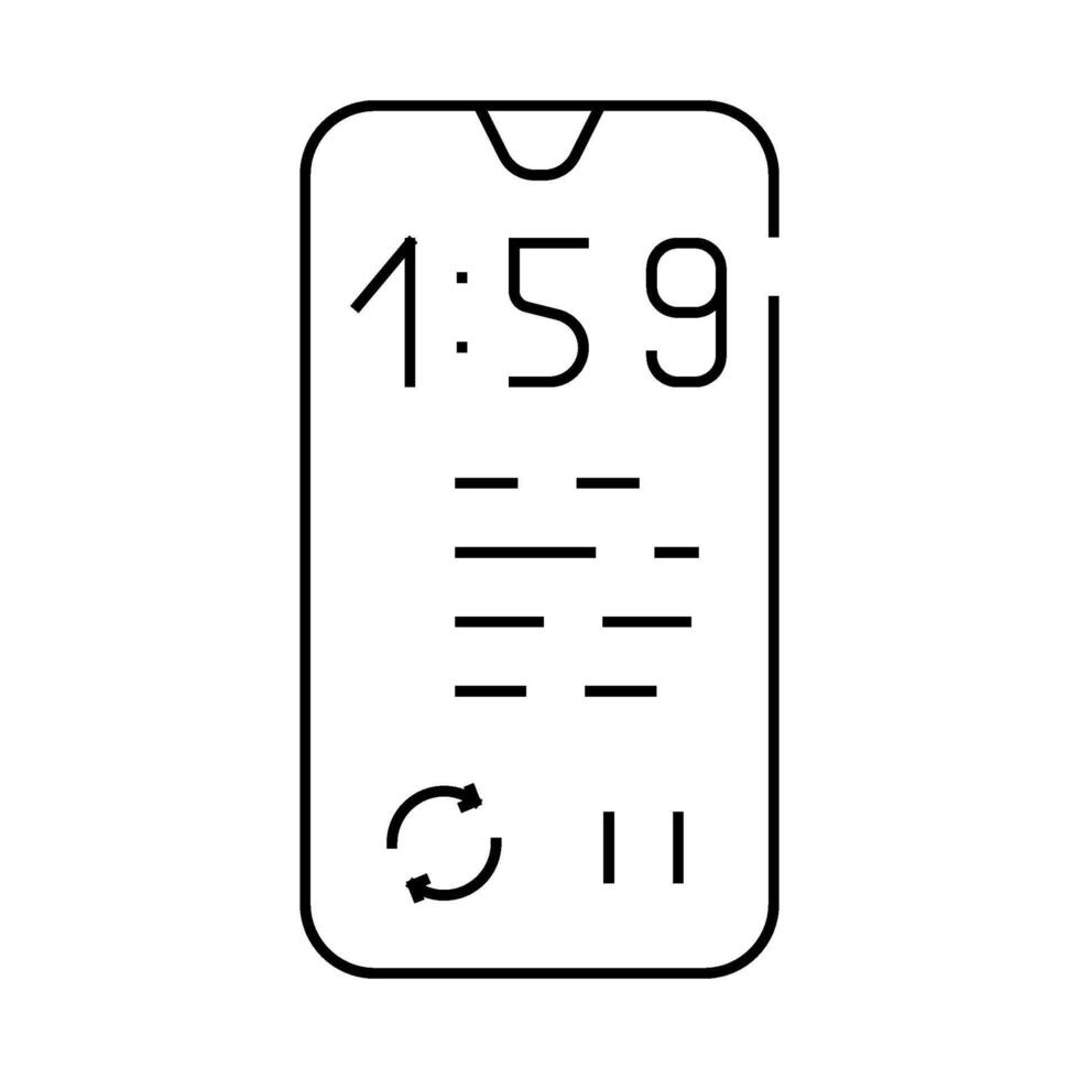 cycles training line icon illustration vector