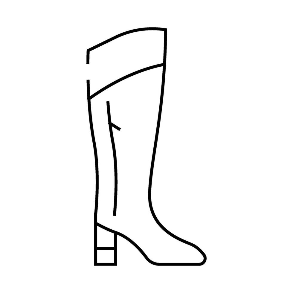 treads boots line icon illustration vector