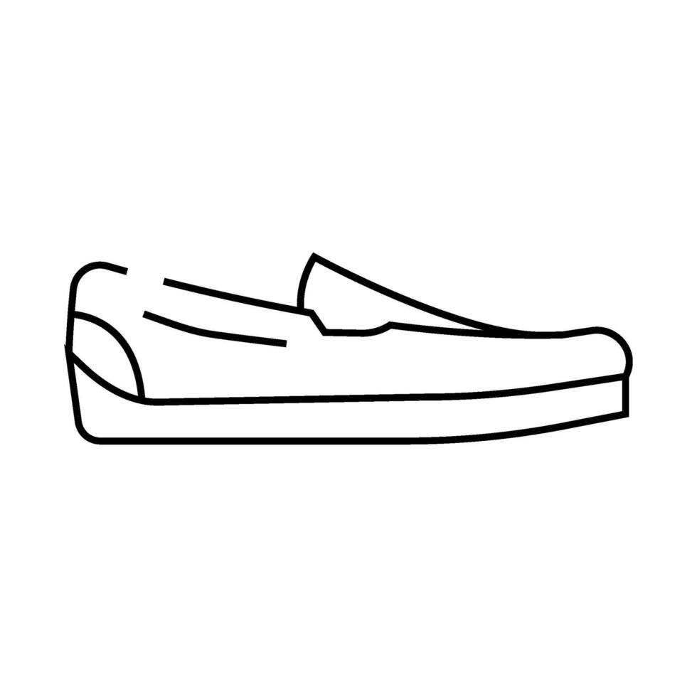 moccasins line icon illustration vector