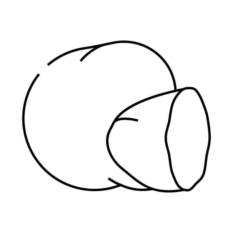 truffle delicious mushroom line icon illustration vector