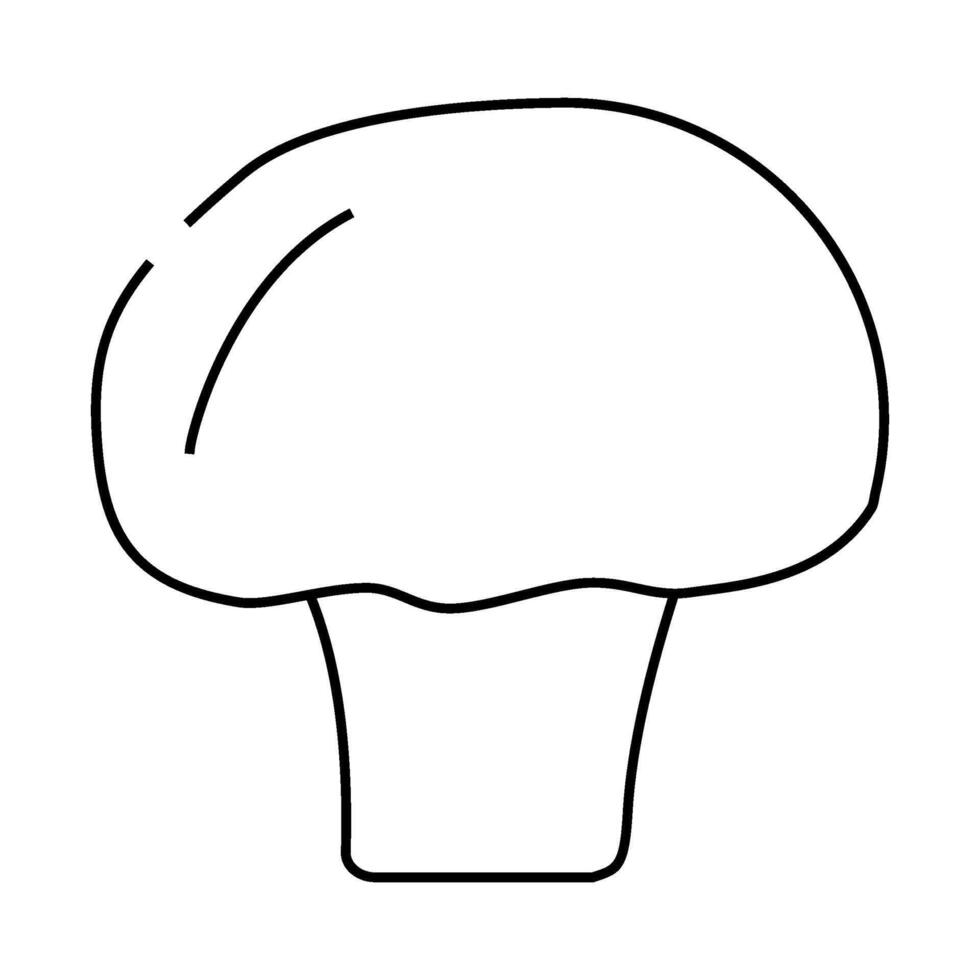 champignon mushroom line icon illustration vector