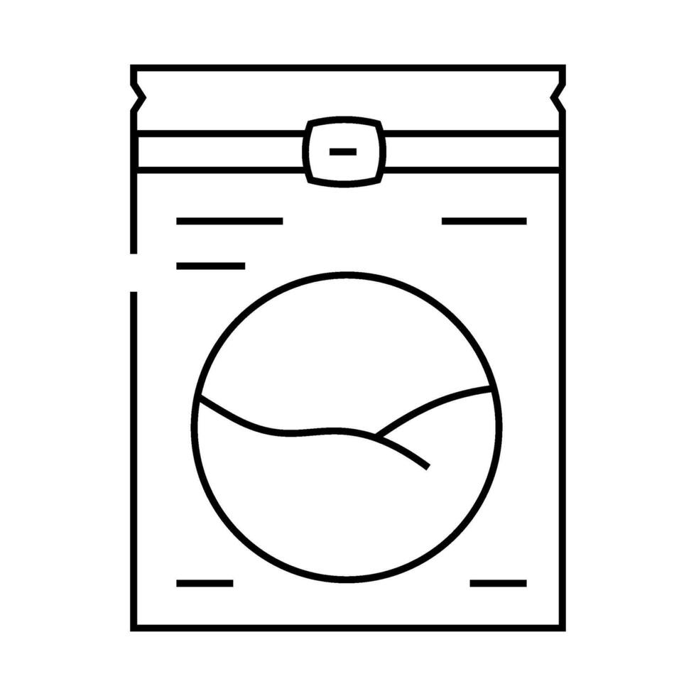 algae bag line icon illustration vector