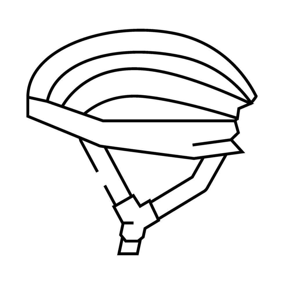 helmet for rider line icon illustration vector