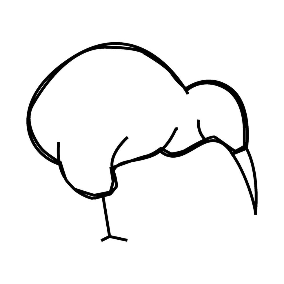 toucan bird line icon illustration vector