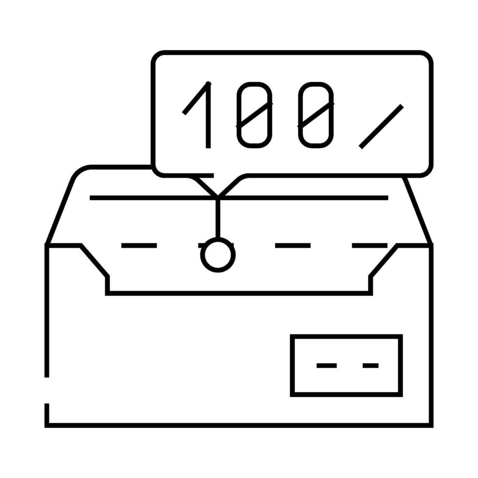 deliverability tests line icon illustration vector