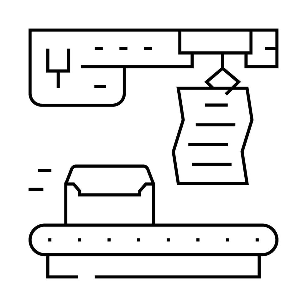 automated email marketing line icon illustration vector