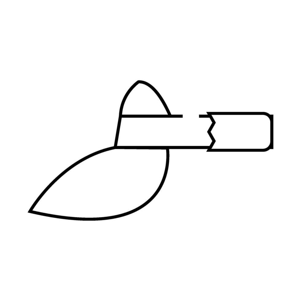 visor hat line icon illustration vector