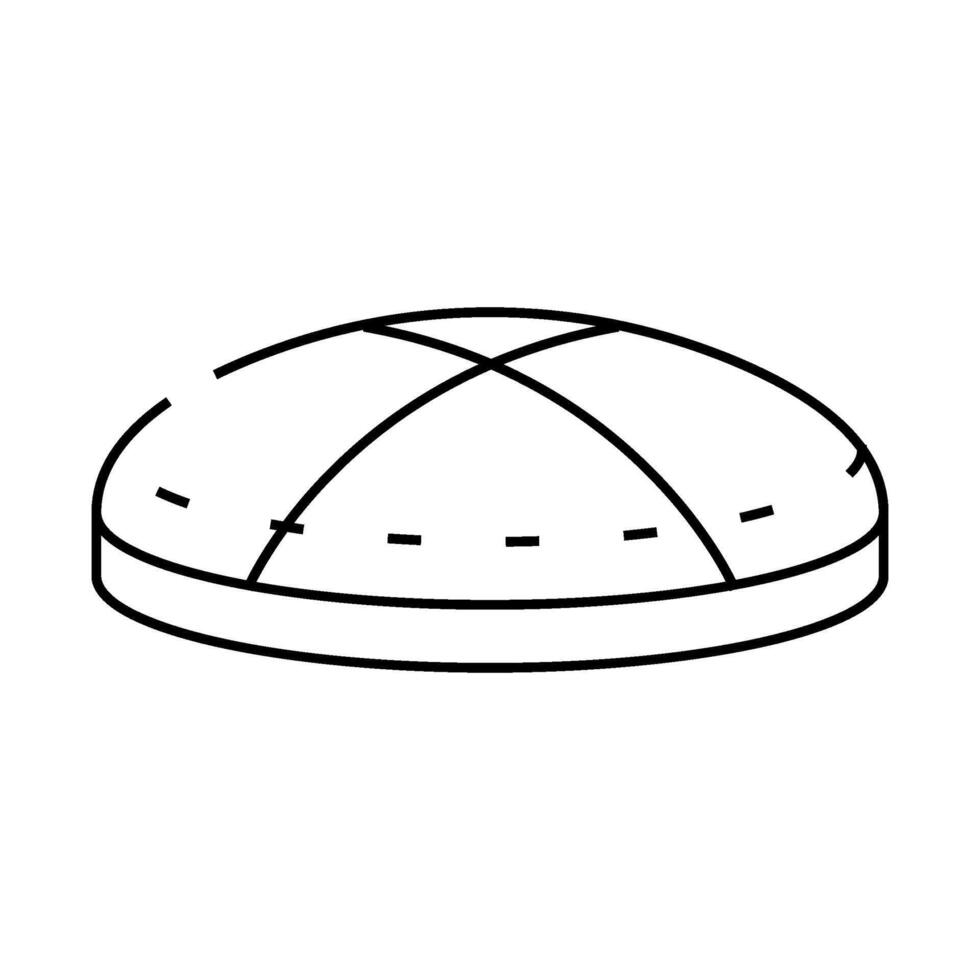 yermolka hat line icon illustration vector