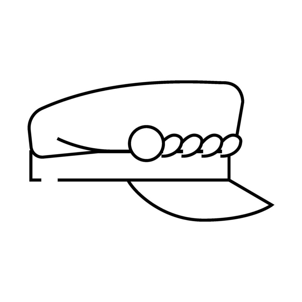 cap hat line icon illustration vector