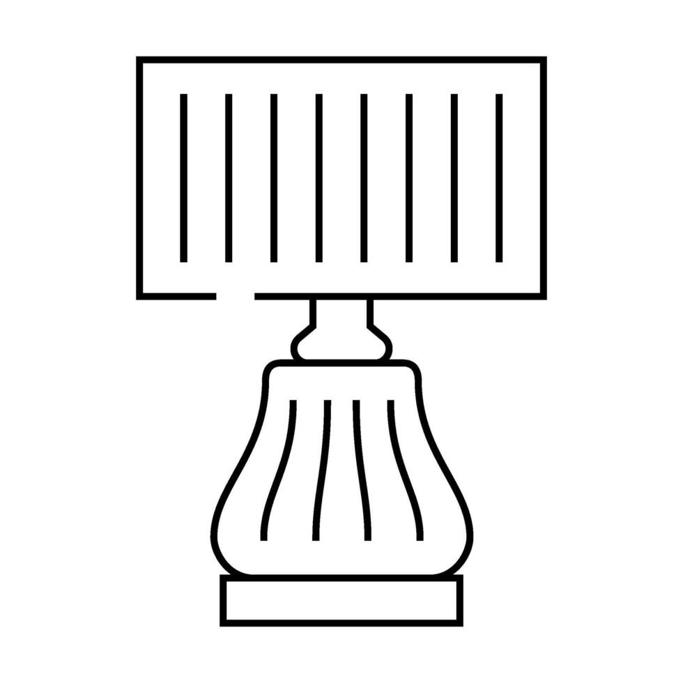 stylish lamp line icon illustration vector