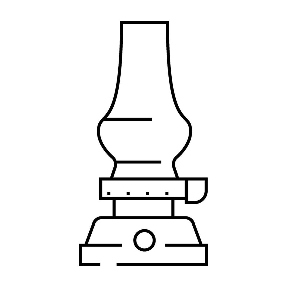old style lamp line icon illustration vector