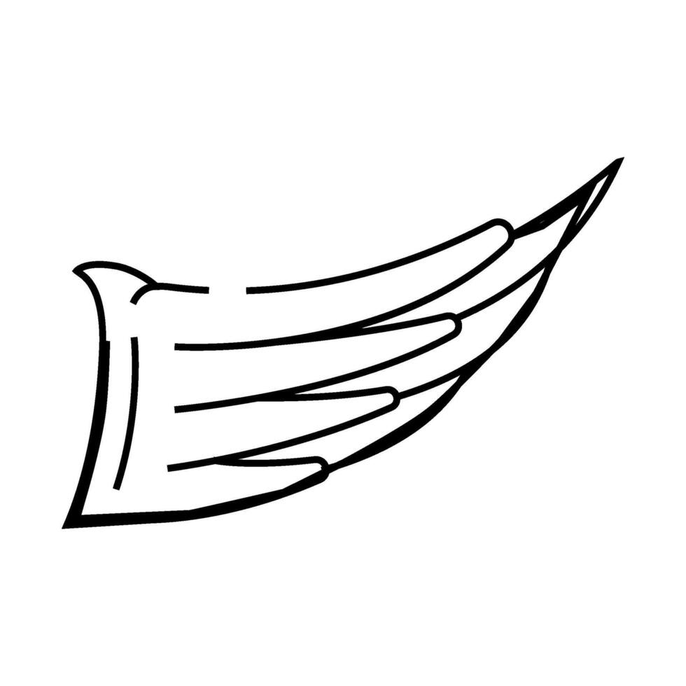 abstract wing line icon illustration vector