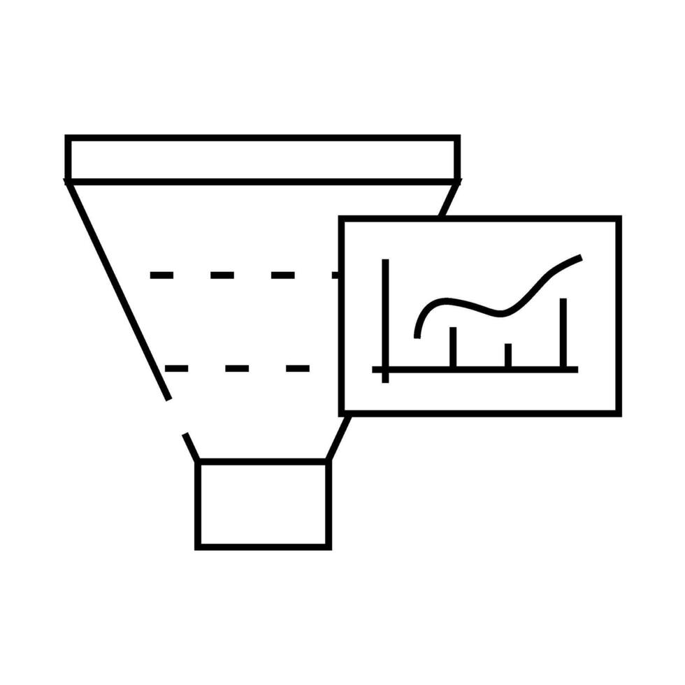 increase mqls line icon illustration vector
