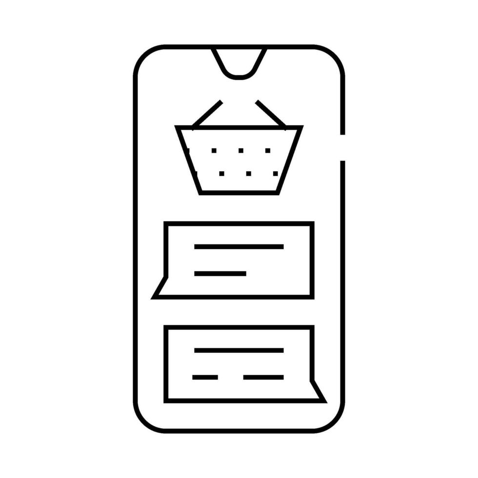 sales chat support line icon illustration vector