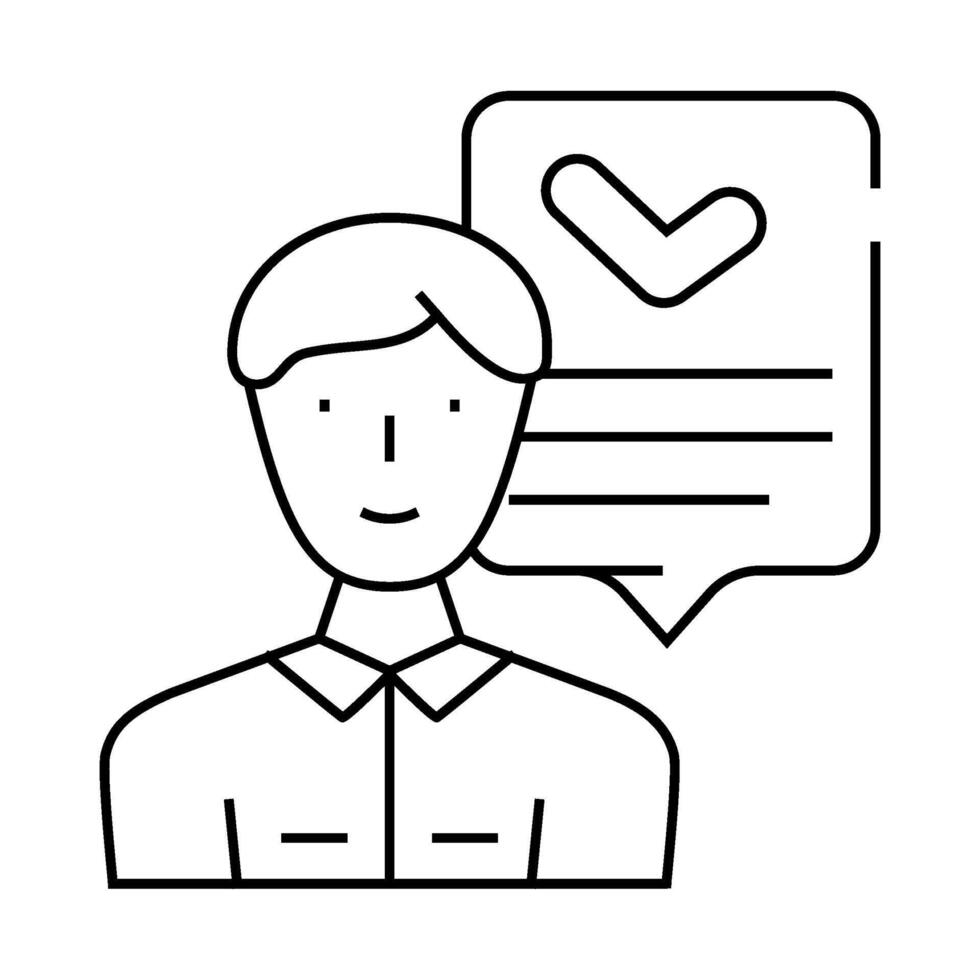 mql marketing qualified lead line icon illustration vector