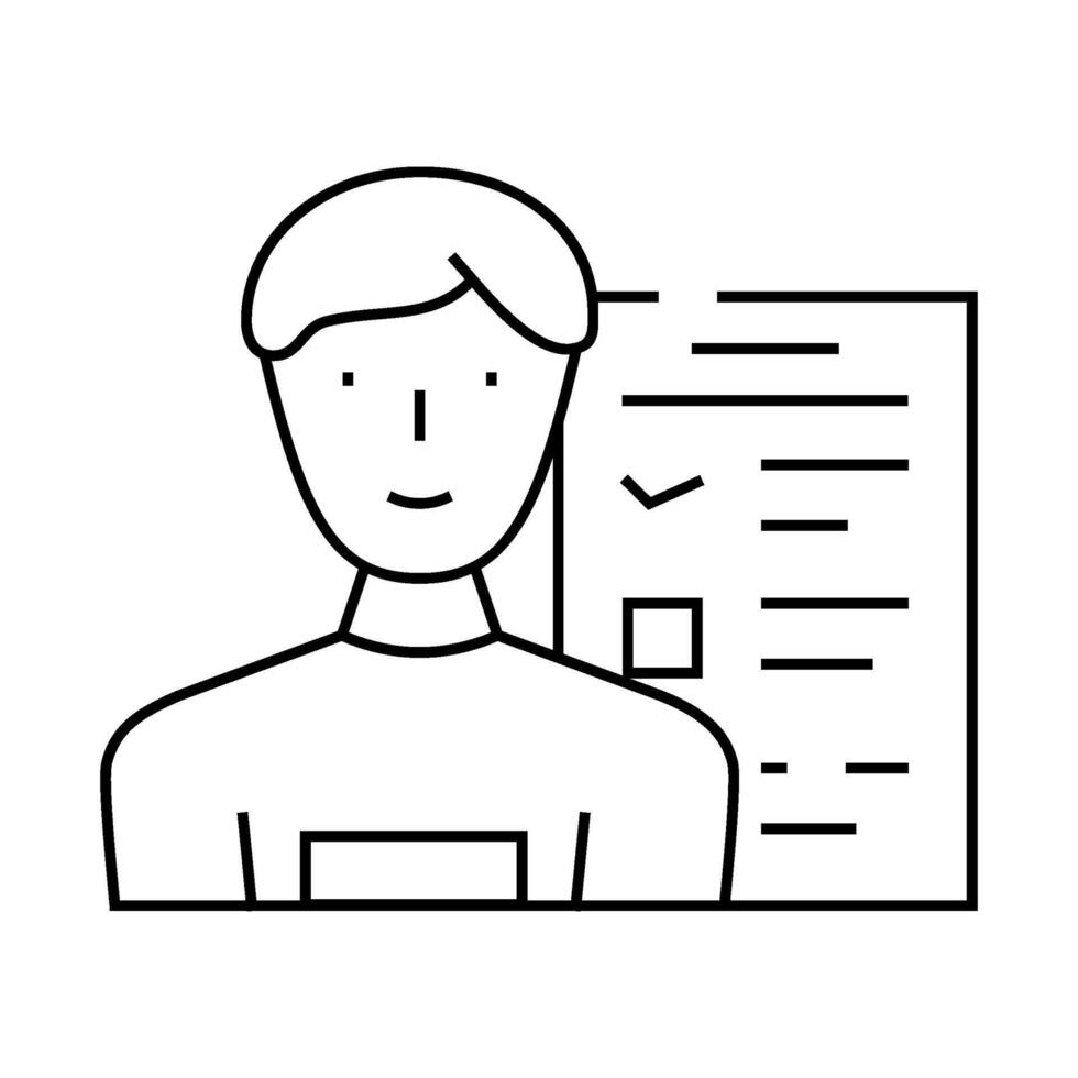 hql highly qualified lead line icon illustration vector