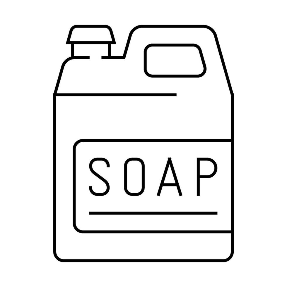 soap canister line icon illustration vector