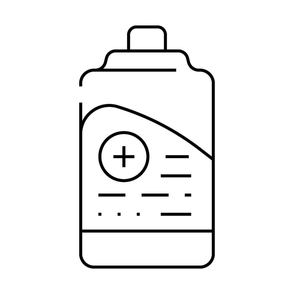 antibacterial soap line icon illustration vector