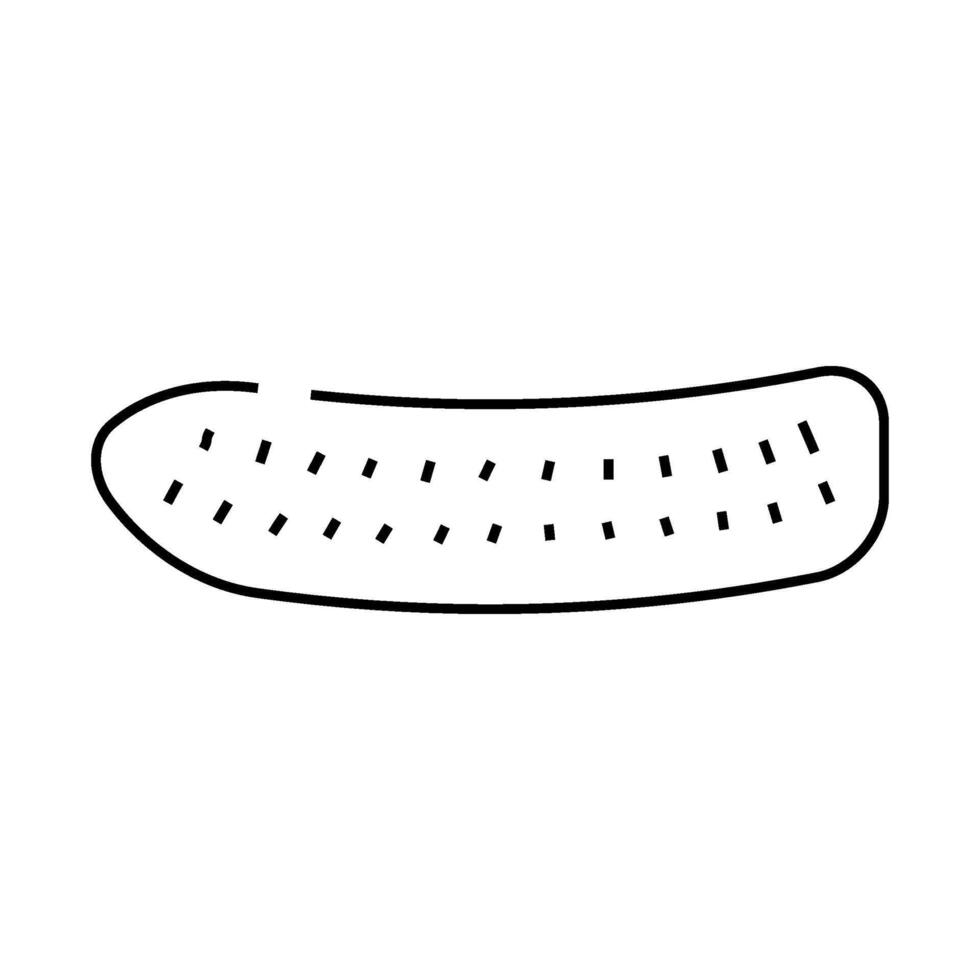 cucumber cut line icon illustration vector