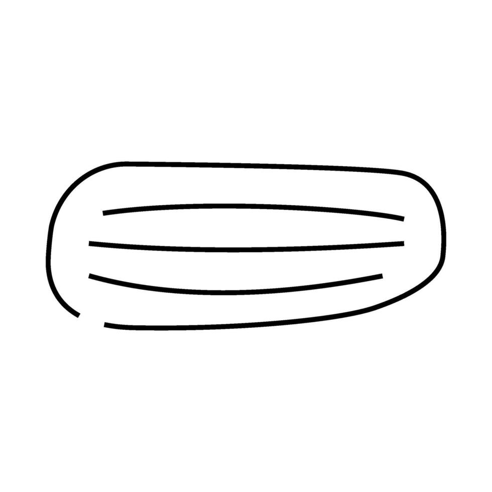 cucumber with stripes line icon illustration vector