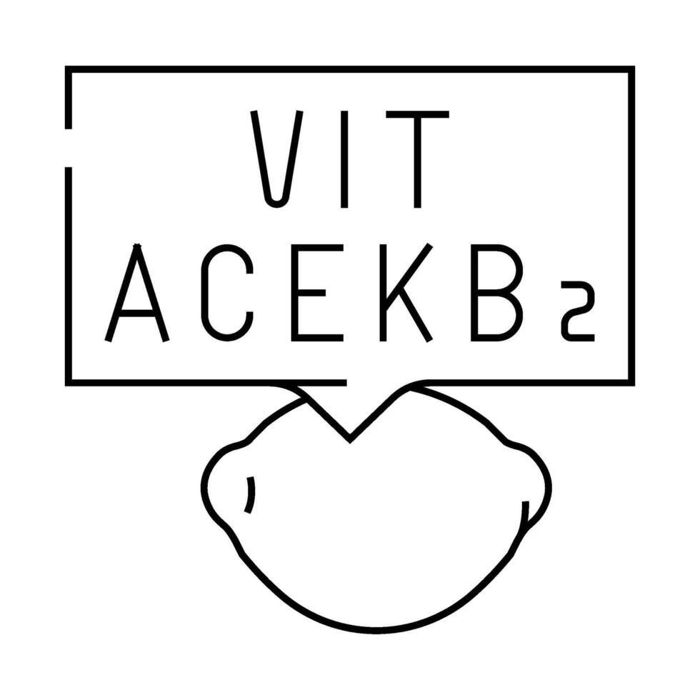 vitamins lemon line icon illustration vector