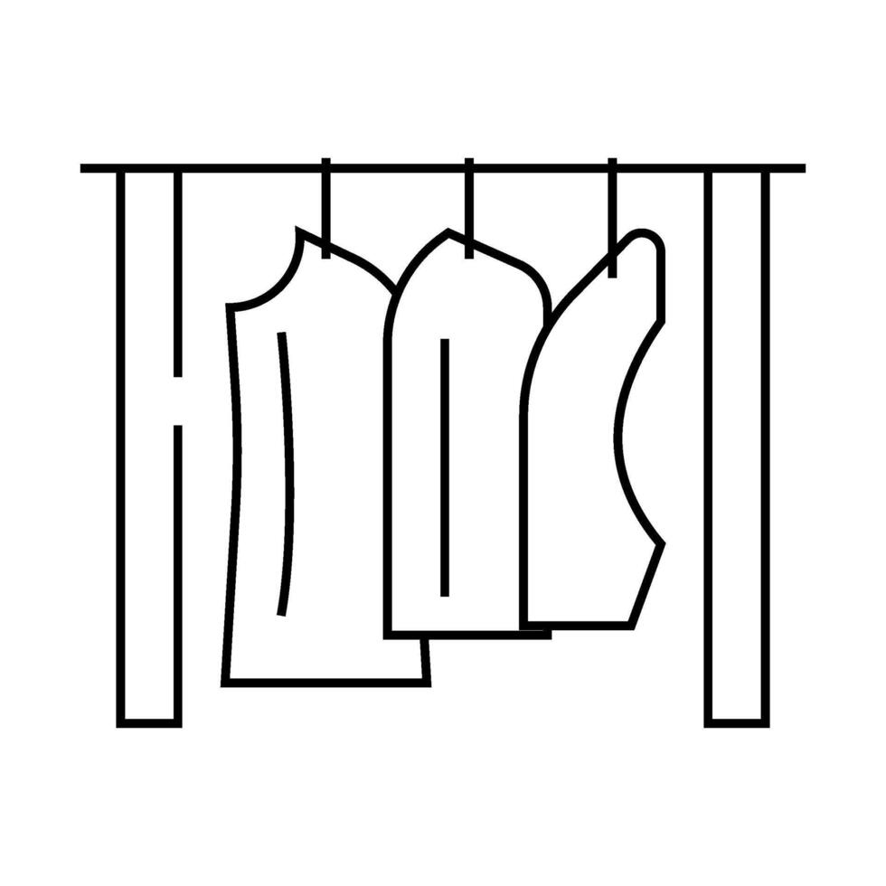 patterns fabric production line icon illustration vector