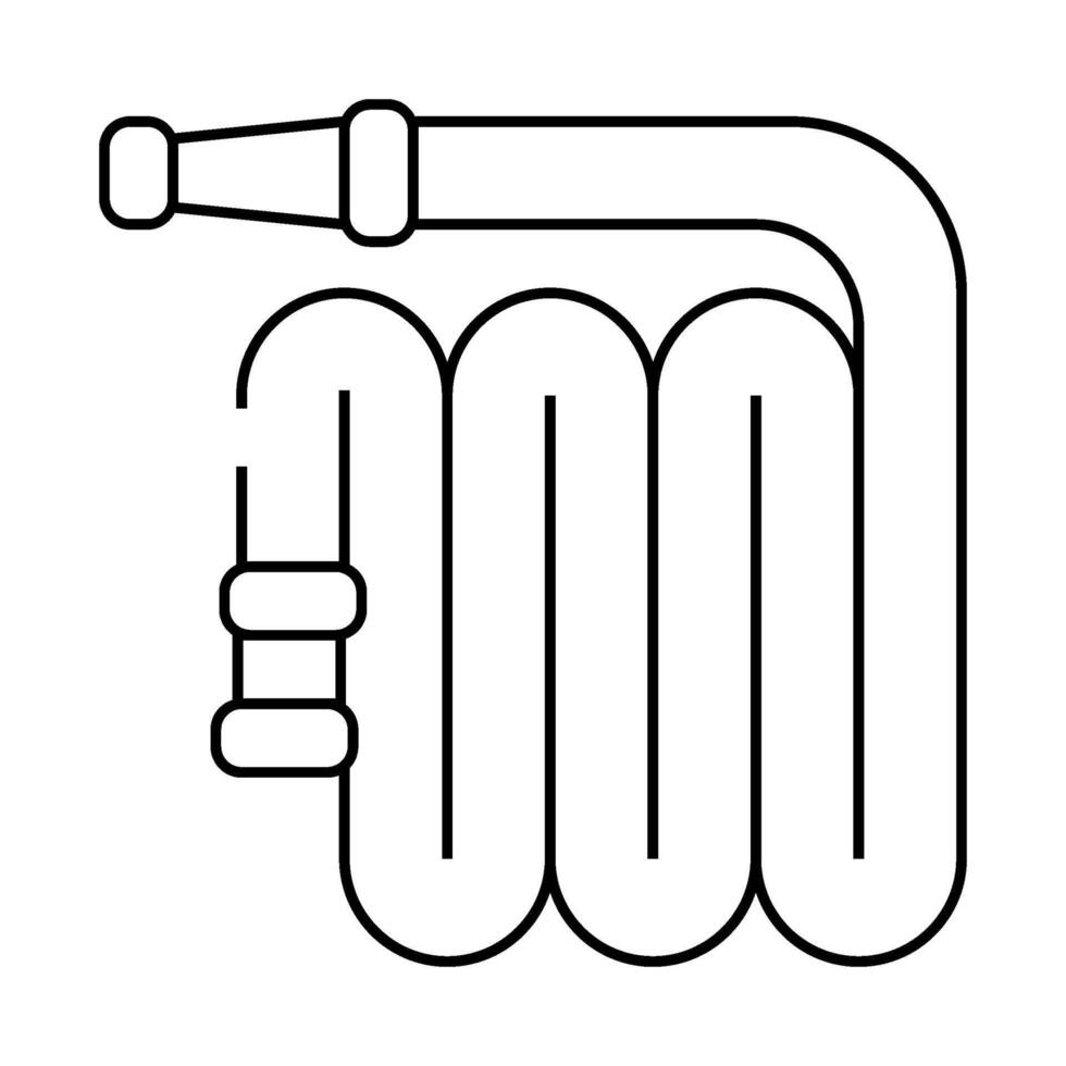 watering hose line icon isolated illustration vector