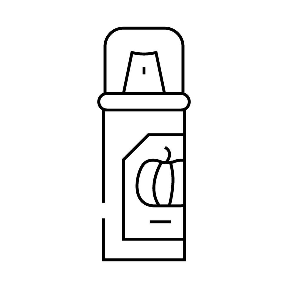 pumpkin flavor line icon illustration vector