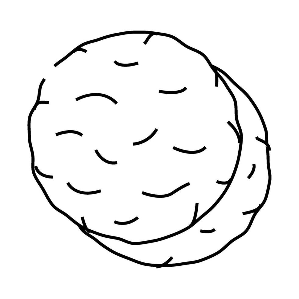 pumpkin cookies line icon illustration vector