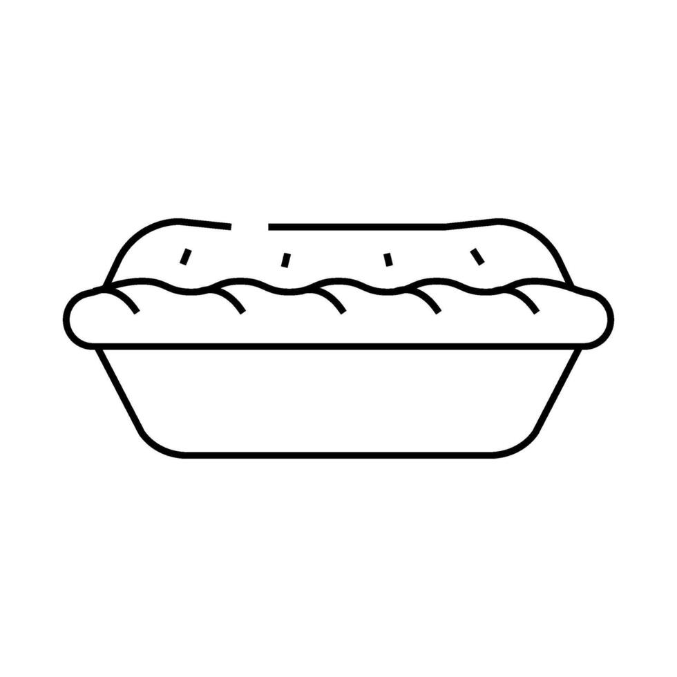 pumpkin pie line icon illustration vector