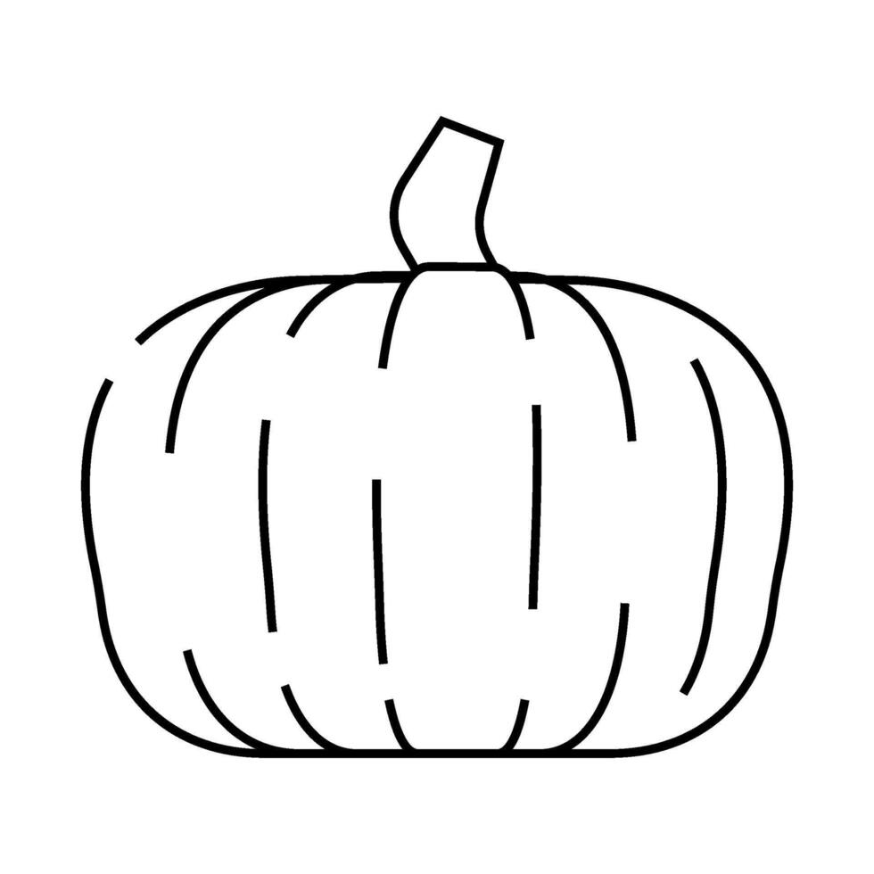 halloween pumpkin line icon illustration vector
