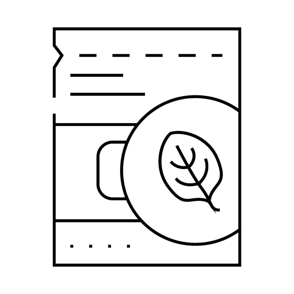 seasoning soup spinach line icon illustration vector