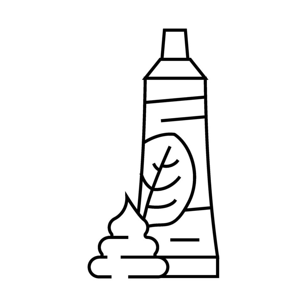 pasta spinach line icon illustration vector
