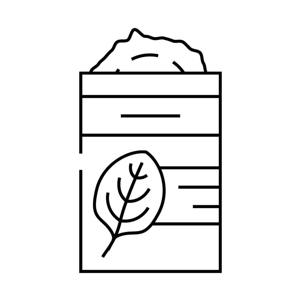 canned spinach line icon illustration vector
