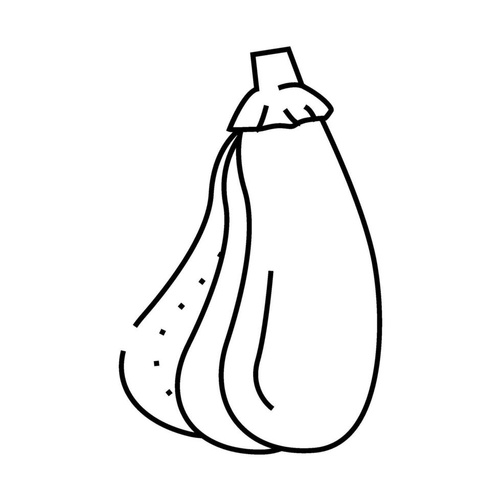 slices eggplant line icon illustration vector