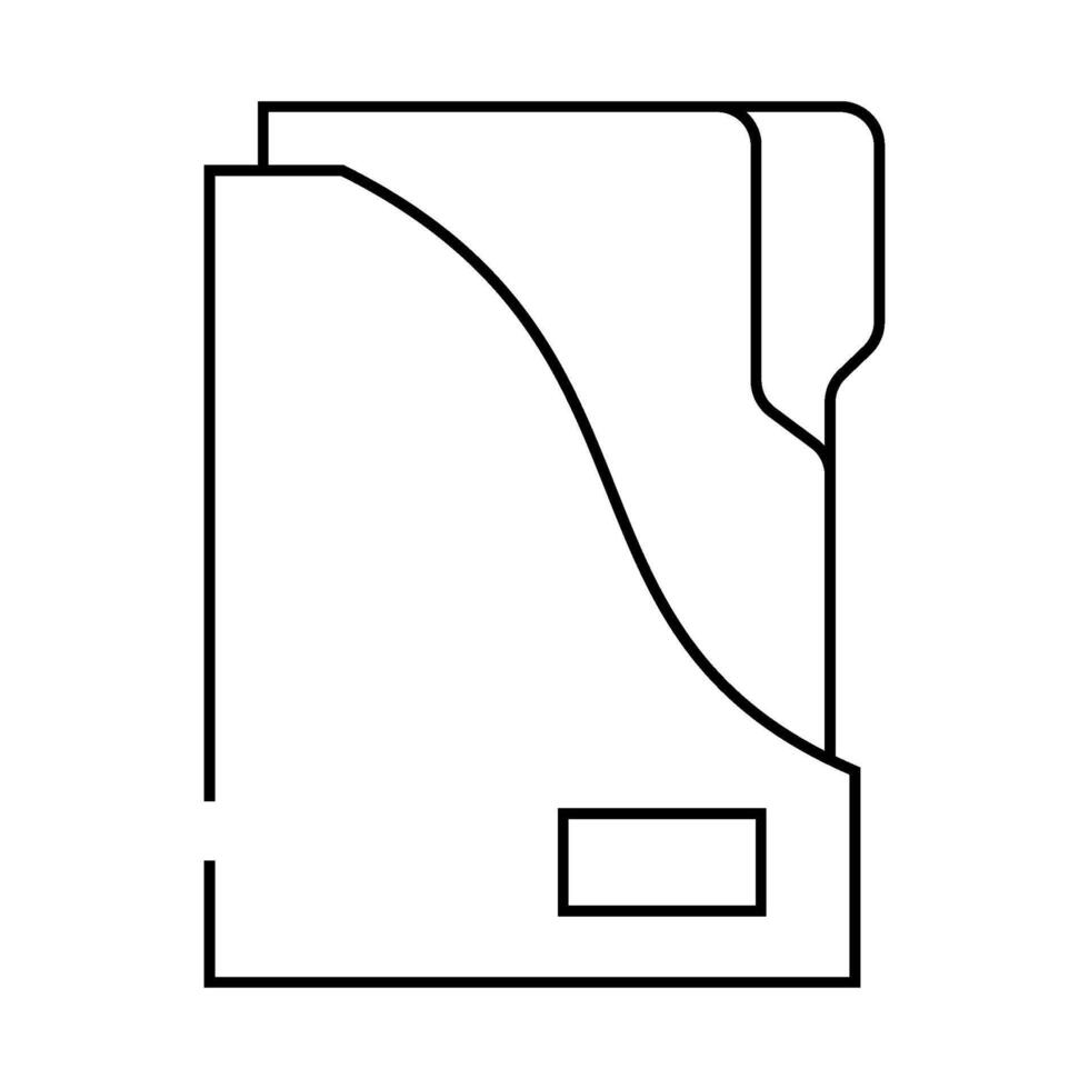 storage folder line icon illustration vector