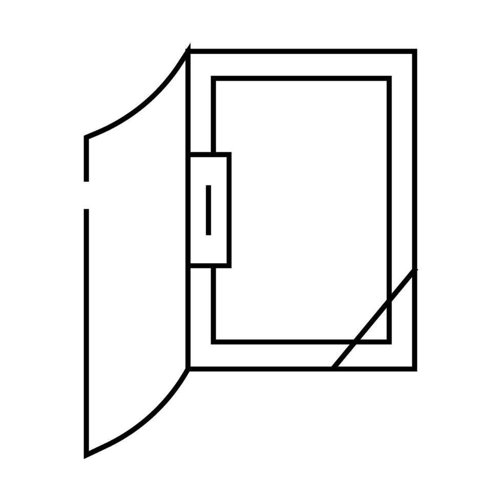 office folder line icon illustration vector