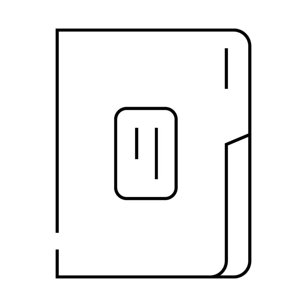 paper folder line icon illustration vector