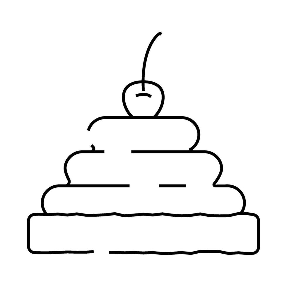 cream cheese milk product line icon illustration vector