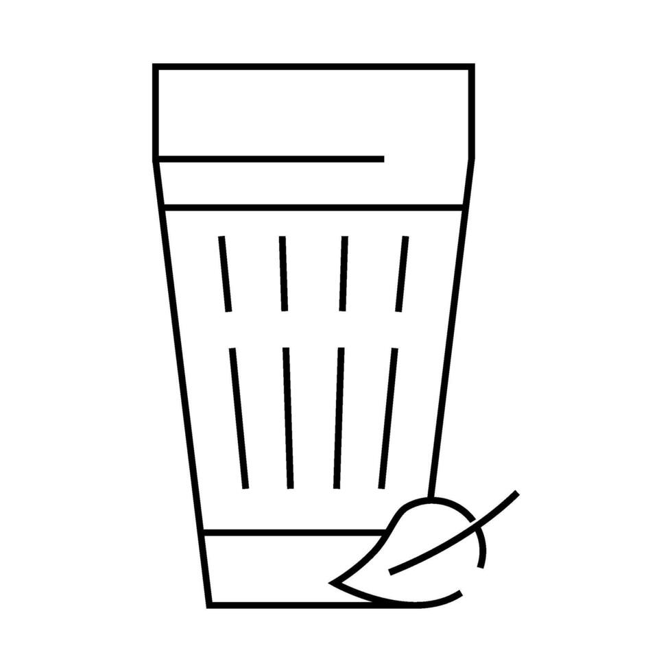 ayran milk product line icon illustration vector