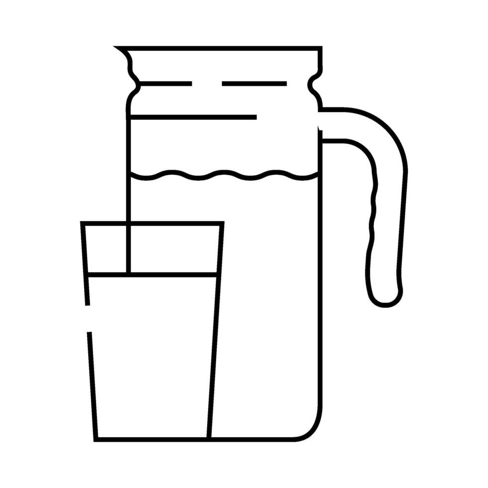 buttermilk milk product line icon illustration vector