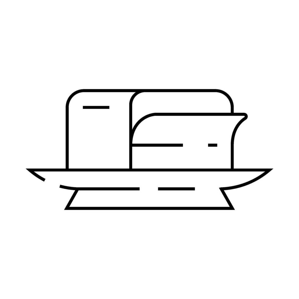 butter milk product line icon illustration vector