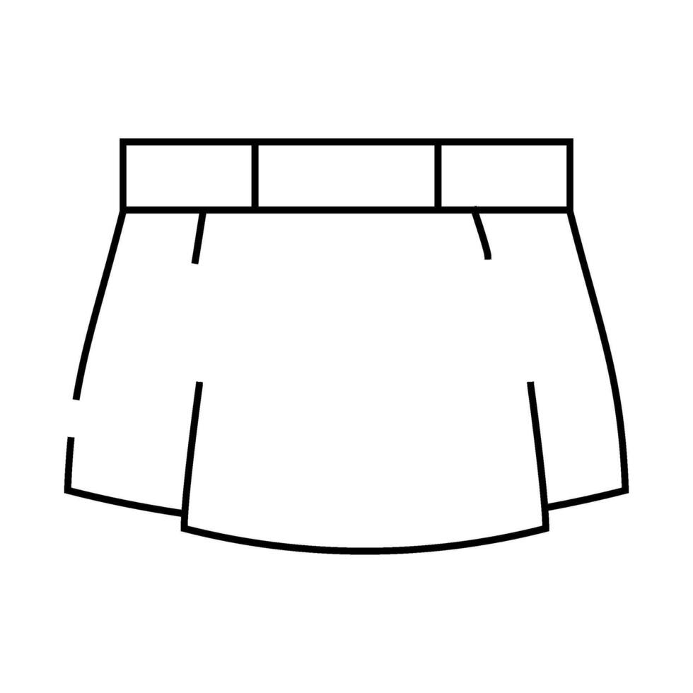 miniskirt line icon illustration vector