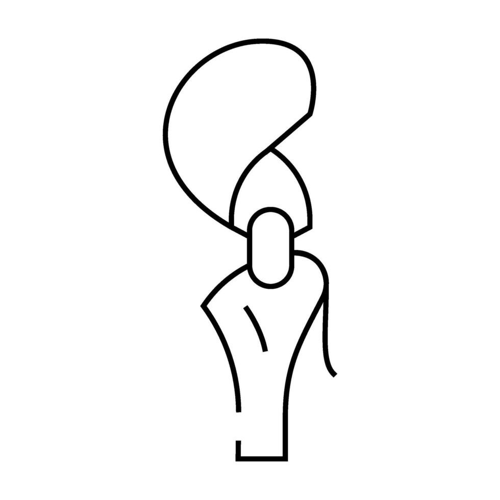strap wrench line icon illustration vector