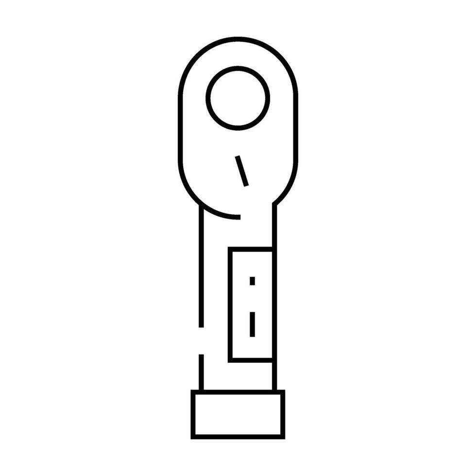torque wrench line icon illustration vector