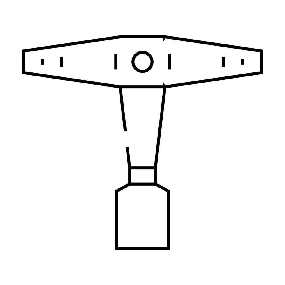 drum key line icon illustration vector