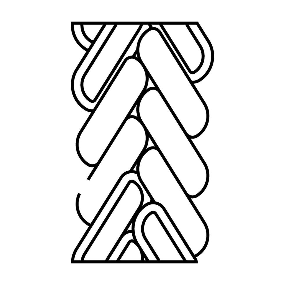 spiga wheat chain line icon illustration vector
